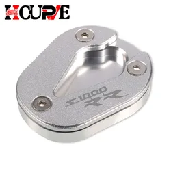 Motorcycle CNC Kickstand Sidestand Extension Enlarger Pad (Silver)