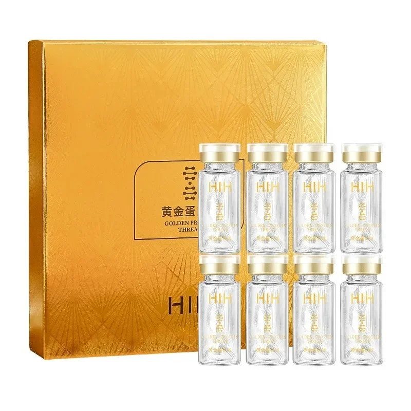 Facial Essence Soluble Face Lifting Threads Collagen Protein Peptide Gold Silk Wire for Anti-Aging Firming Skin