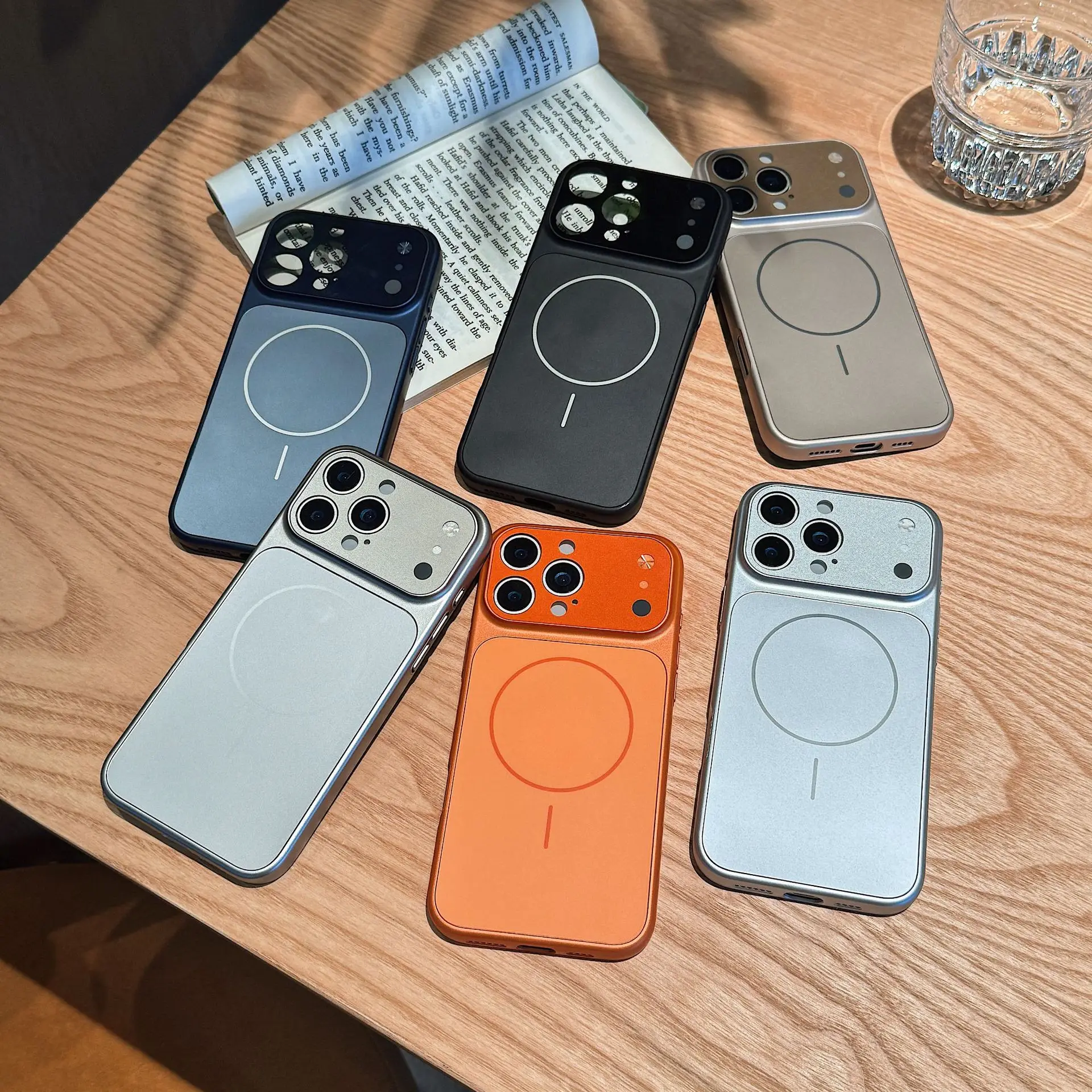 Luxurious Slim Magnetic Phone Case with Wireless Charging Compatibility