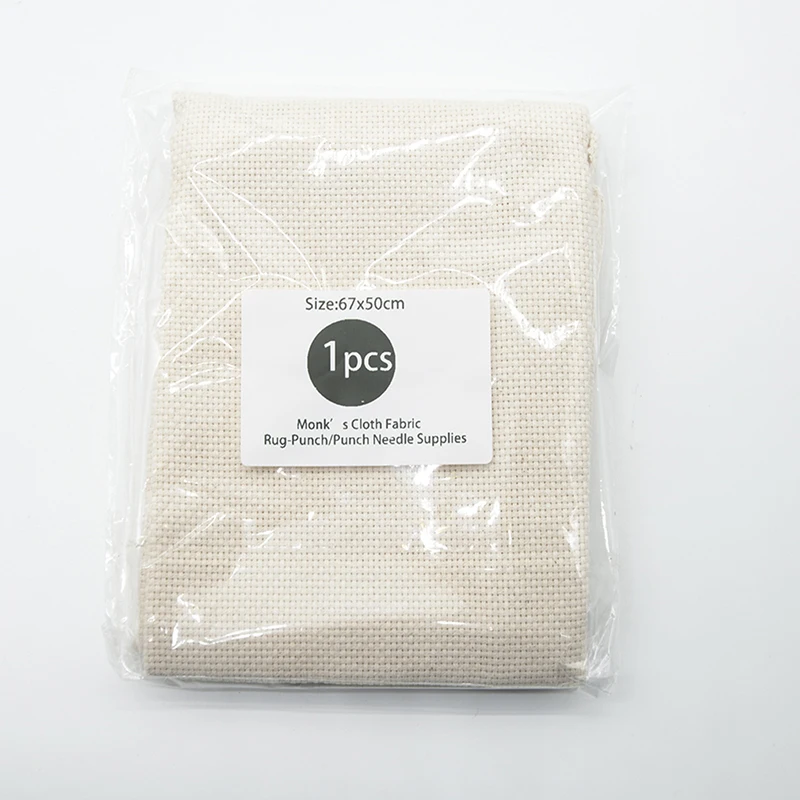 Description Picture 5 of itemCotton Monks Cloth for DIY Embroidery Needlework Fabric Sewing Punch Needle Crafts Monk's Cloth Accessory Handmade Chrismas Gift