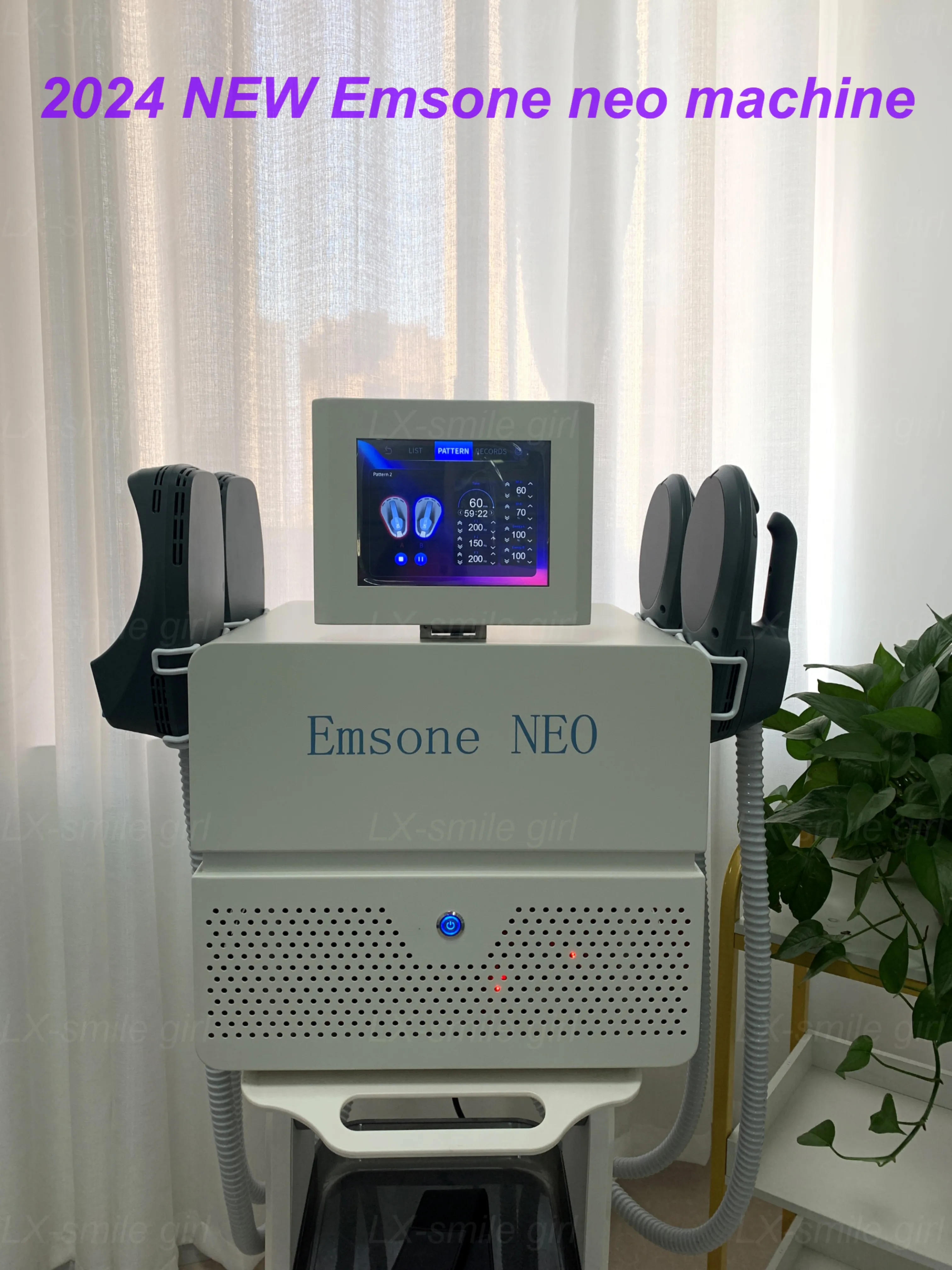 엠손 네오 6500W 노바 HI-EMT 200HZ 바디 조각 기계, 전자기 무게추, 근육 성형 기계, 2024 최신