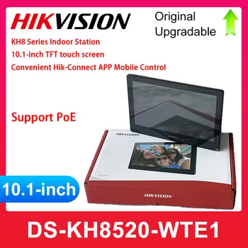 Hikvision DS-KH8520-WTE1 Stazione Interna di Videocitofono IP con Schermo Touch a Colori da 10 Pollici, Compatibile con App Hik-Connect e PoE