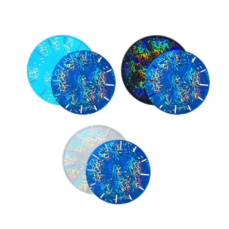 

Easy to Clean Silicone Mold Round Clock Pendulums Mould Versatile Jewelry Accessory Holographics Mould for DIY Lovers