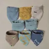 8 Pieces Baby Bibs Bandana Triangle Cotton Soft Infant Feeding Burp Cloth Newborn Teething Slaiva Towel Boy Girl Accessories 1