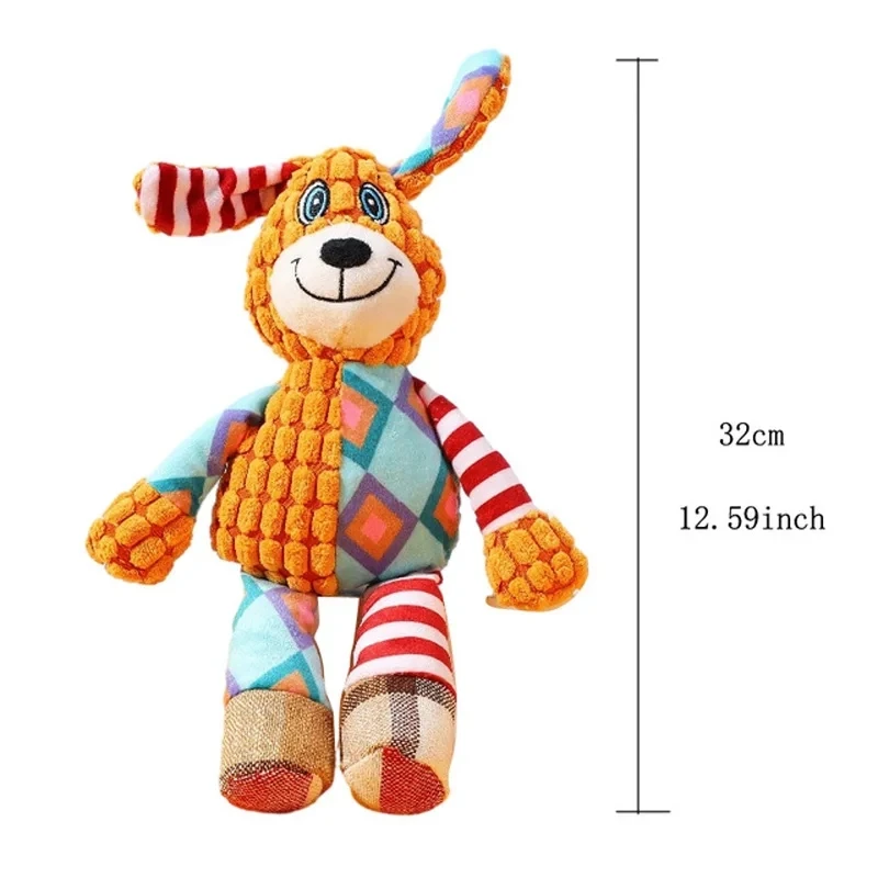 Cute Plush Toys Animal Shaped Dog Chew Squeaky Toys Whistling Involved Funny Pets Interactive Teeth Cleaning Toys Supplies 5