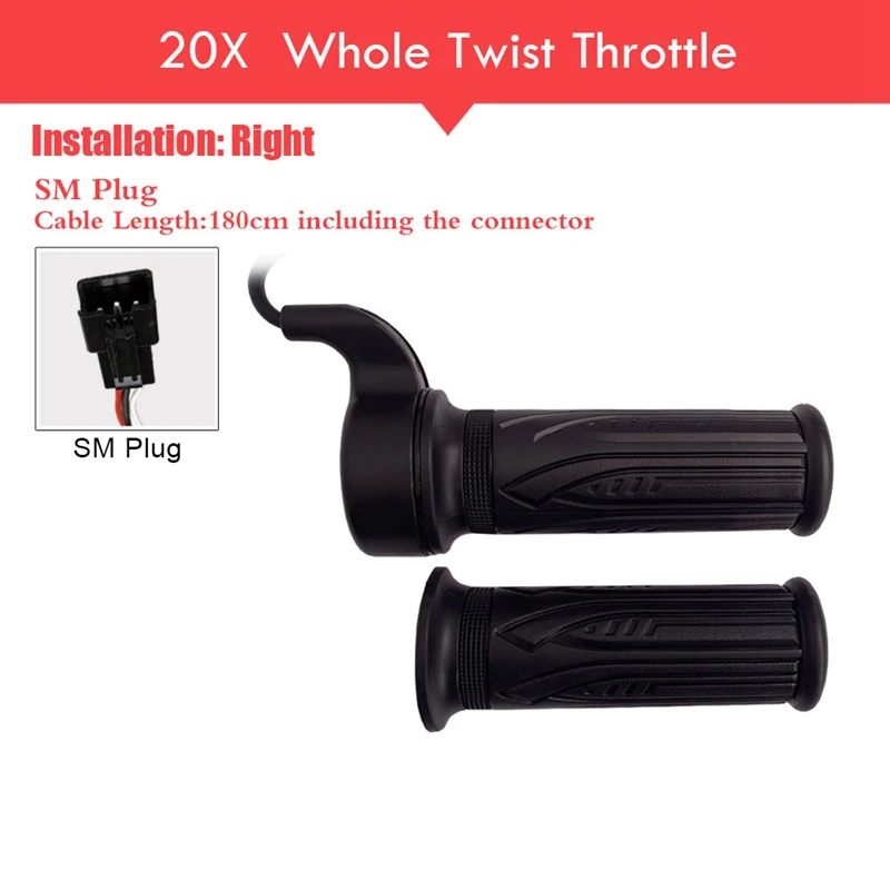 E Bike Throttle For Wuxing Ebike Twist Throttle Left And Right Hand With 3 Pin Connector Ebike Parts