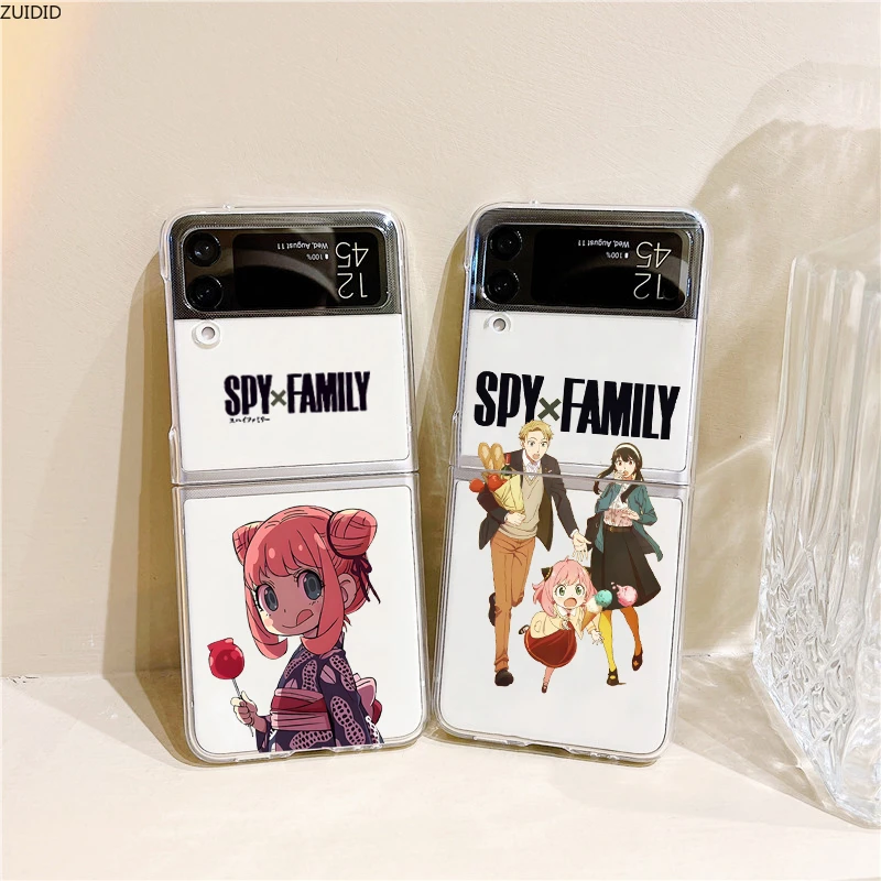 Cute Anya Spy X Family Anime Phone Case For Samsung Galaxy Z Flip 3 Clear Pc Hard Cover Cases For Samsung Z Flip3 Zflip3 Zflip 3 Mobile Phone Cases Covers Aliexpress