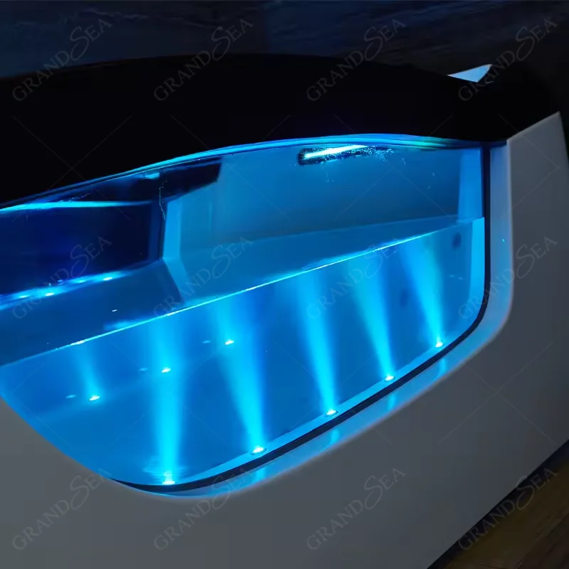 Hydromassage Freestanding Built-in Massage Bathtub Indoor Corner Jacuzzier Bathtub For Two
