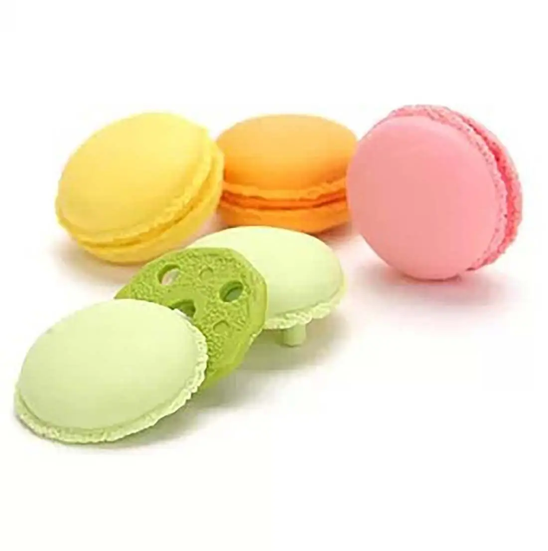Kawaii Rubber Eraser Macaron Donut Dessert Shape Creative Cartoon Pencil Erasers For Kids Writing Drawing Office Stationery pencil eraser