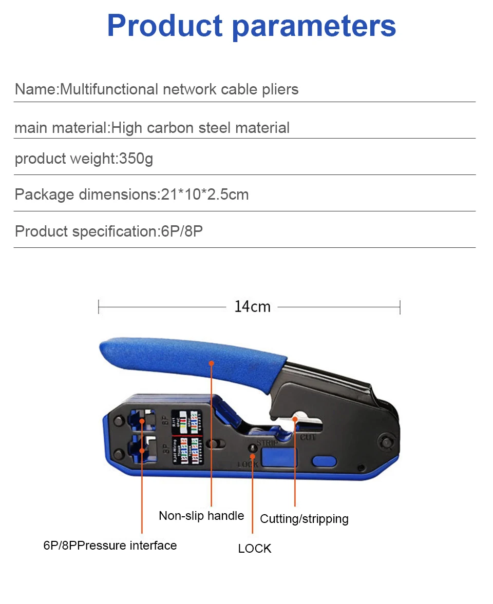 Outil réseau1 - Pince à sertir réseau, outil RJ45 pour pinces ...