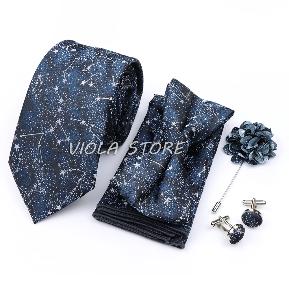 29 Colors Constellation Floral Paisley Men Necktie 7cm