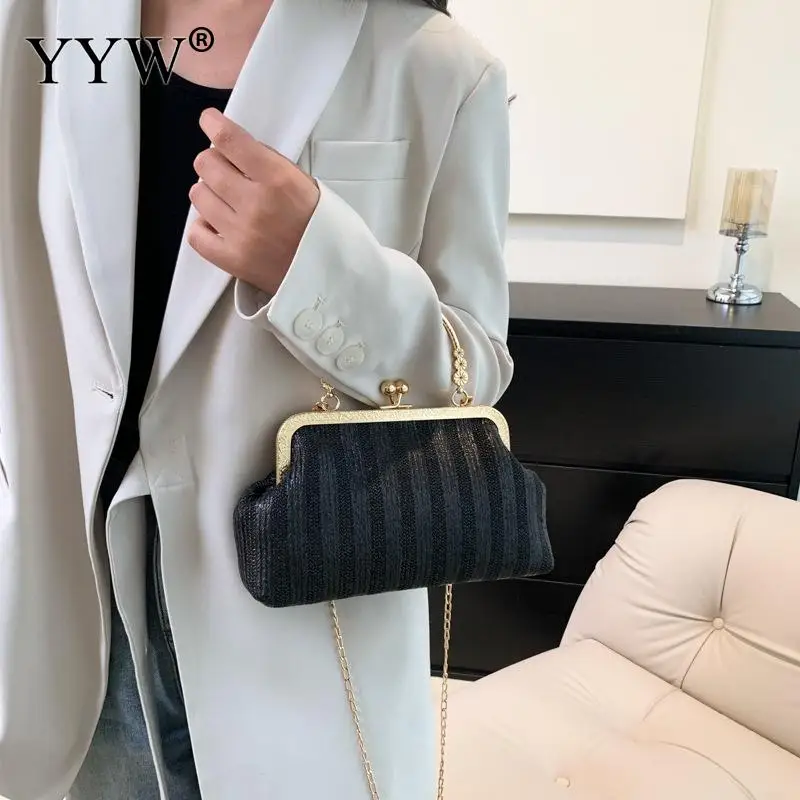 Matte Soft PU Leather Women Metal Top Handle Clutch Handbag Crossbody Shoulder Chain Messenger Satchels Bag Casual Lady Purse