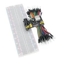 3.3V/5V MB102 Breadboard Power module+MB-102 830 Points Solderless Prototype Bread Board kit +65 Flexible jumper Wires - Image 3