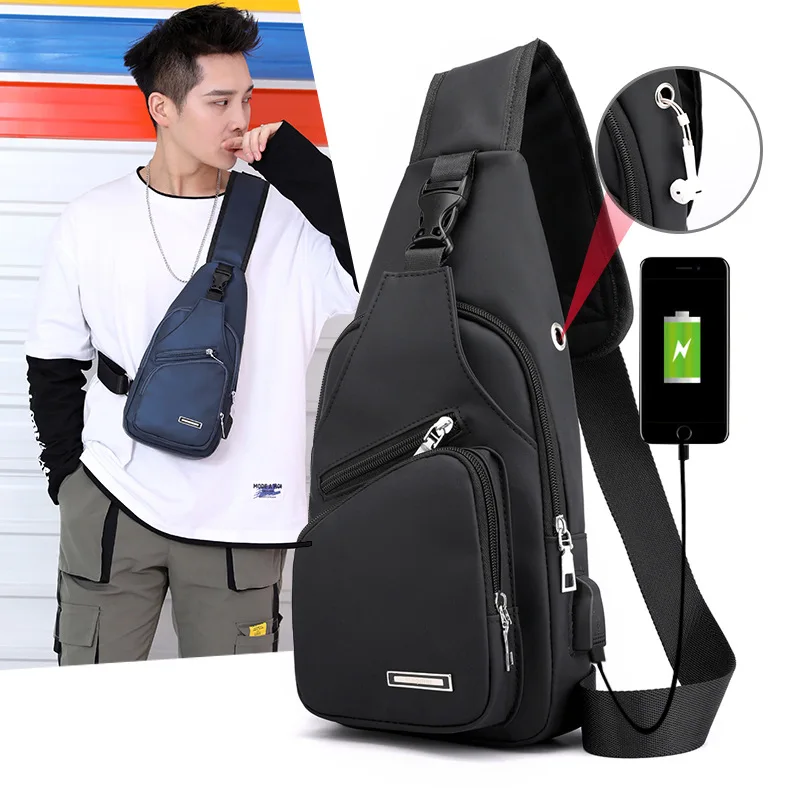 Paquete De Pecho Para Hombres,Bolso De Pecho Para Hombre | Bolsa De Almacenamiento Con Múltiples Bolsillos, Bolsa Tipo Chaleco, Paquete De Pecho - Paquete De Pecho Utilitario Deportivo De Gran Capacid