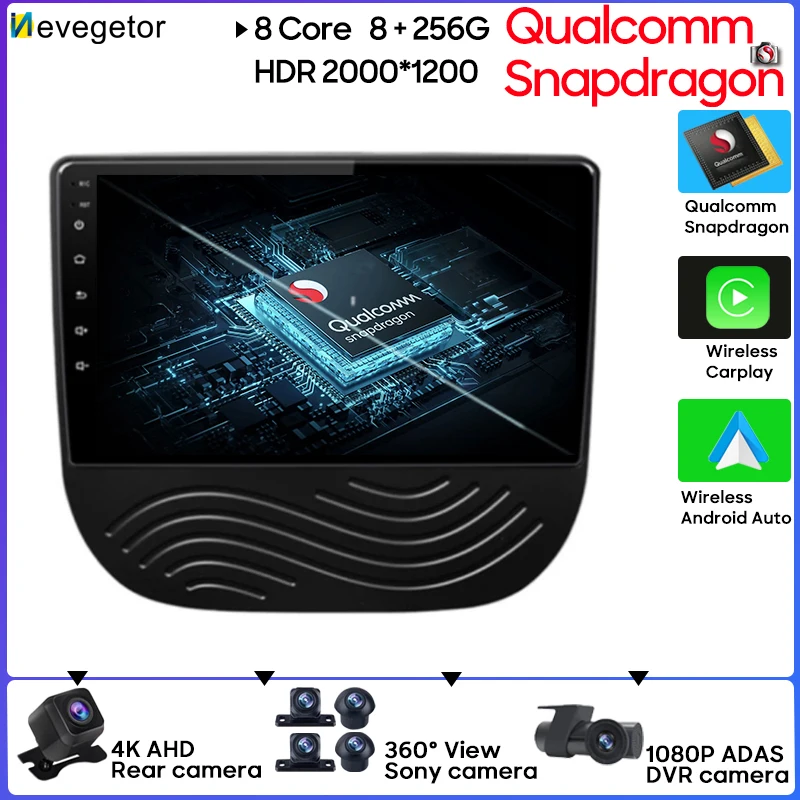 

Головное устройство Qualcomm Snapdragon Android 13 стерео для Chevrolet Malibu XL 2016 2017 2018 без DVD 2 Din DSP Carplay 4G Wifi RDS