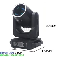 2Pcs/lot 200W LED Moving Head Light With Ring Beam+Spot+18 Rotating Prisms+Rainbow Effect Dmx Stage Light Effect Light Disco Dj 2