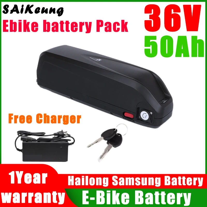 

Electric Bike Hailong batteries 36V 20Ah 16ah 30ah 40ah 50ah Batterie Velo Bateria Para Bicicleta Electrica 800W Lithium Battery