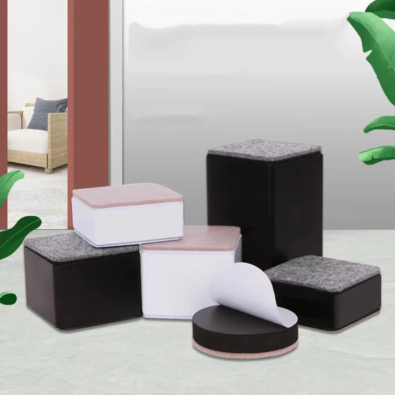 

2Pcs Square Furniture Steel Bed Risers,Height to Heavy Furniture or Beds Self-Adhesive Furniture Chair Table Risers Supports