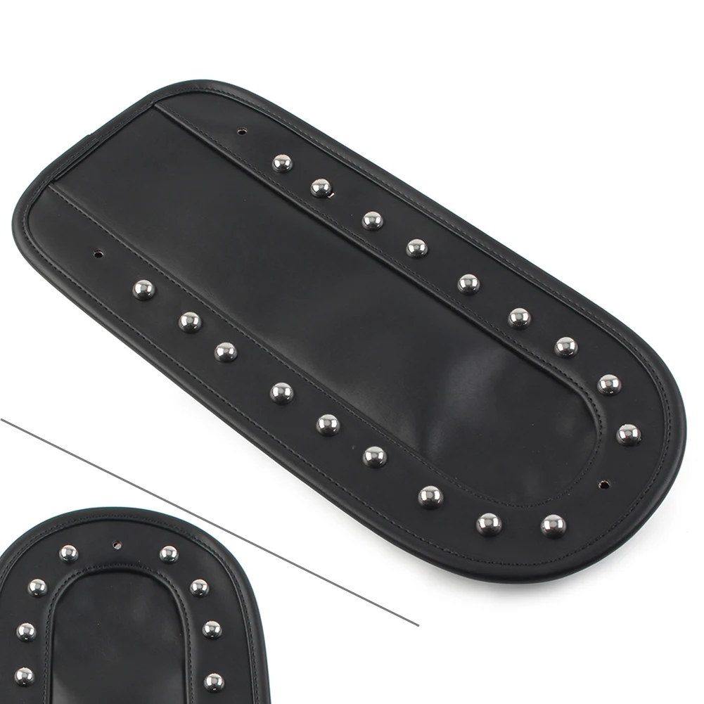Motorcycle-Black-PU-Leather-Rear-Fender-Bib-Solo-Seat-For-Harley ...