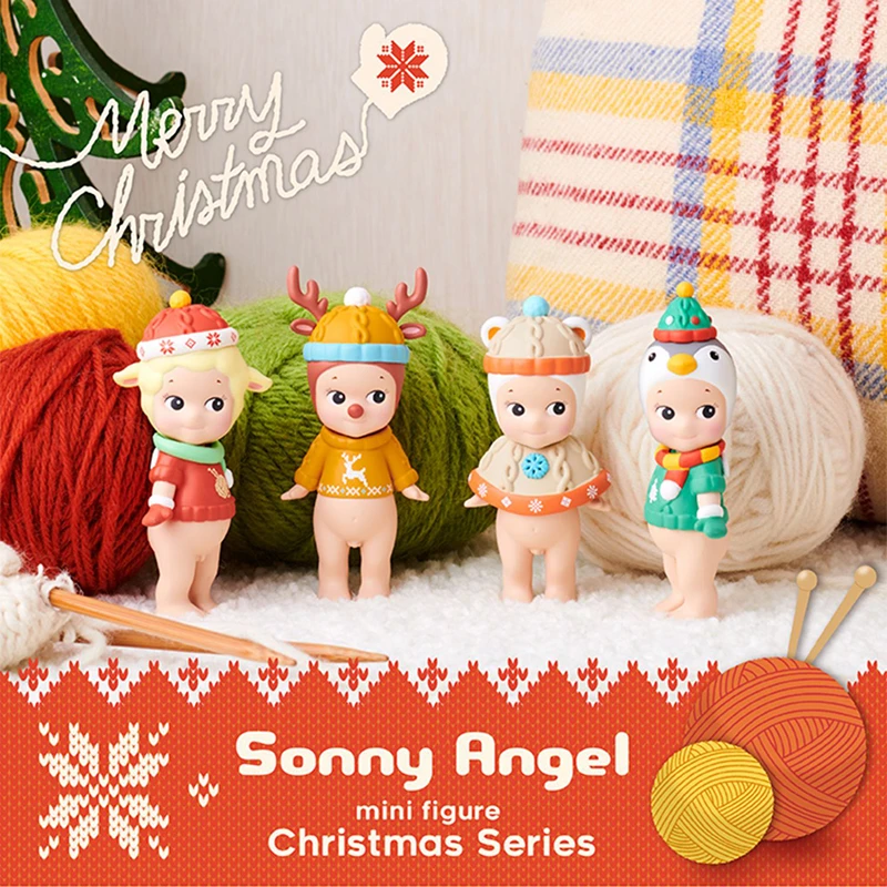 Sonny Angel Blind Box Brinquedos Infantis, Série de Natal, Figuras do Anime, Hippers Kawaii