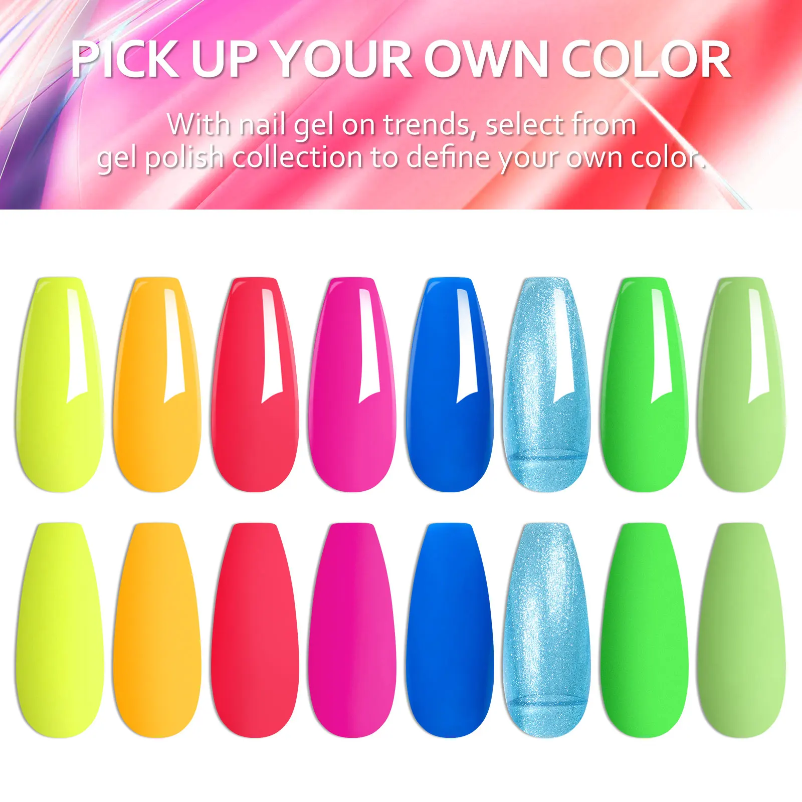 6PCS Gel Nail Polish Set Mixed Color Nail Gel Kits For DIY Nail Vernis Semi Permanent UV Lamp Nail Varnish Set Supplies 2