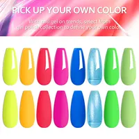 6PCS Gel Nail Polish Set Mixed Color Nail Gel Kits For DIY Nail Vernis Semi Permanent UV Lamp Nail Varnish Set Supplies 2
