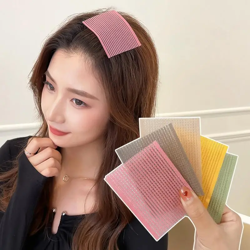 10 Stück Einfarbige Pony-Haarklammern, Magische Klebepatches für Frauen, Gesichtsreinigung, Make-up, Haaraccessoires, Styling-Werkzeuge – Detail 1