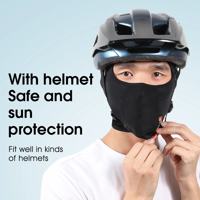 Passaontagna oto Balaclava Nero - Per Uoo e Donna, Bici, Sci - Sotto