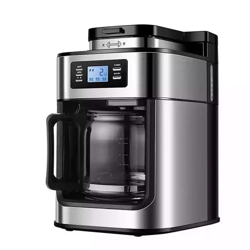Fully Automatic Freshly Ground Coffee Machine American Style Household Small Coffee Grinder American Drip Pot
