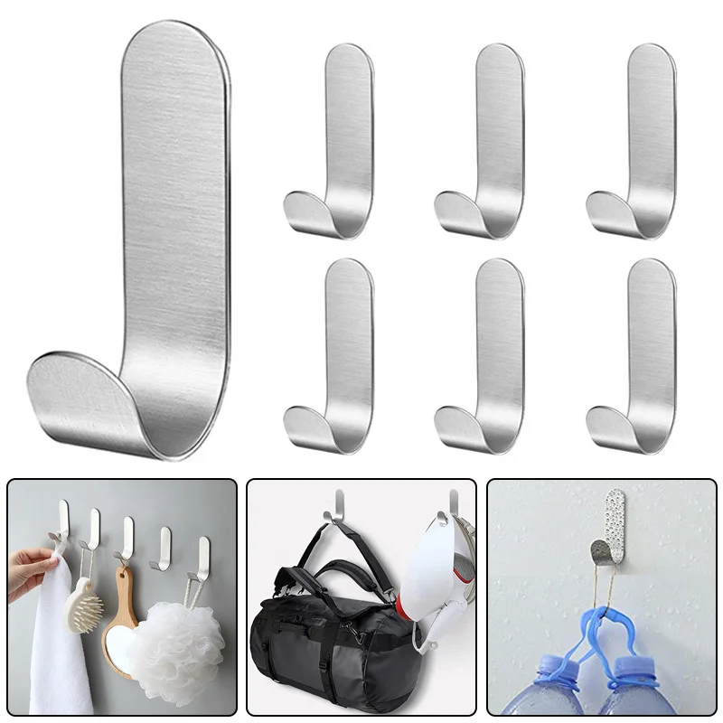 Stainless Steel Bathroom Hooks Stainless Steel Sticky Hooks