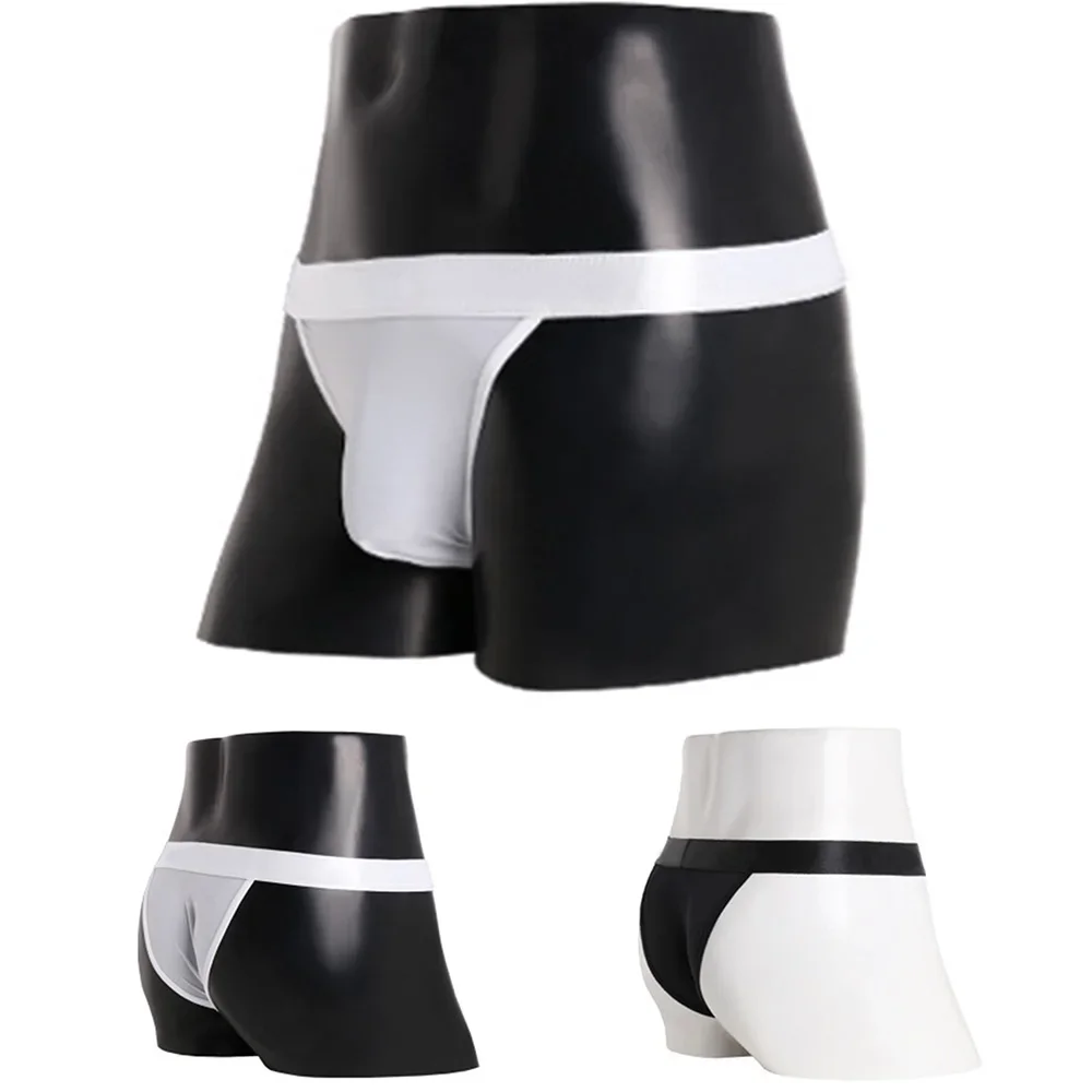 

Sissy Panties Mens Sexy Thin Briefs Cool Ice Silk Low Waist Male Underwear Bikini Pouch Panties Elasticity Slip Hombre