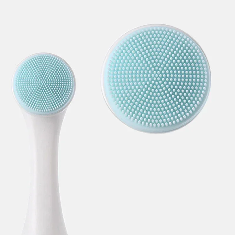 Facial cleansing brush double-sided blackhead removal product pore cleaner exfoliator face scrub