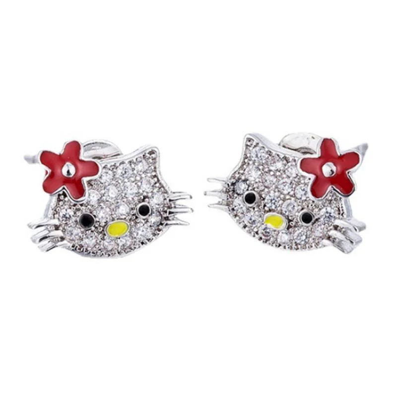 Update 89+ hello kitty diamond earrings esthdonghoadian