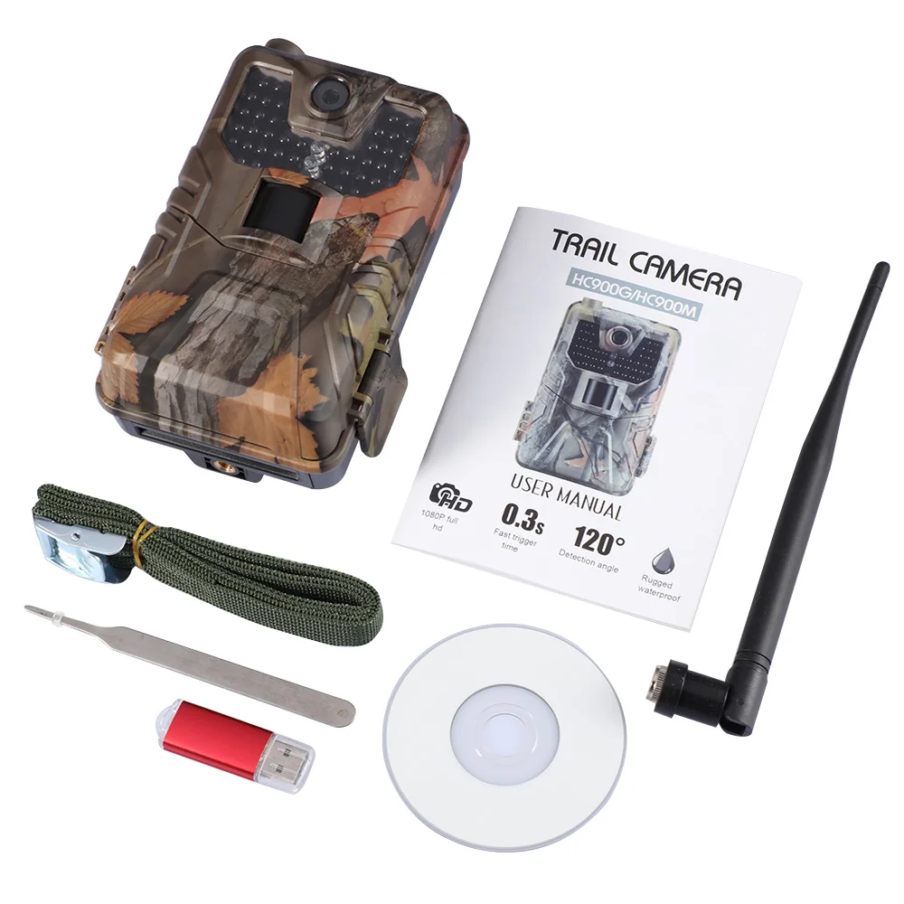 Description Picture 6 of itemOutdoor 2G MMS SMS SMTP Trail Wildlife Camera 20MP 1080P Night Vision Cellular Mobile Hunting Cameras HC900M Wireless Photo Trap