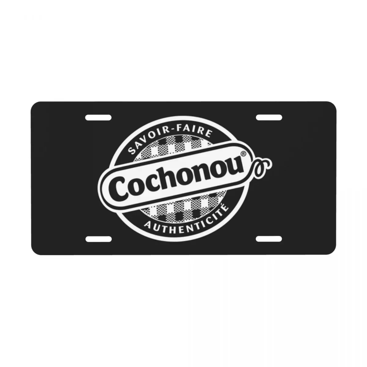 

Забавный Алюминиевый металлический чехол для номерного знака Cochonou, 12x6 дюймов