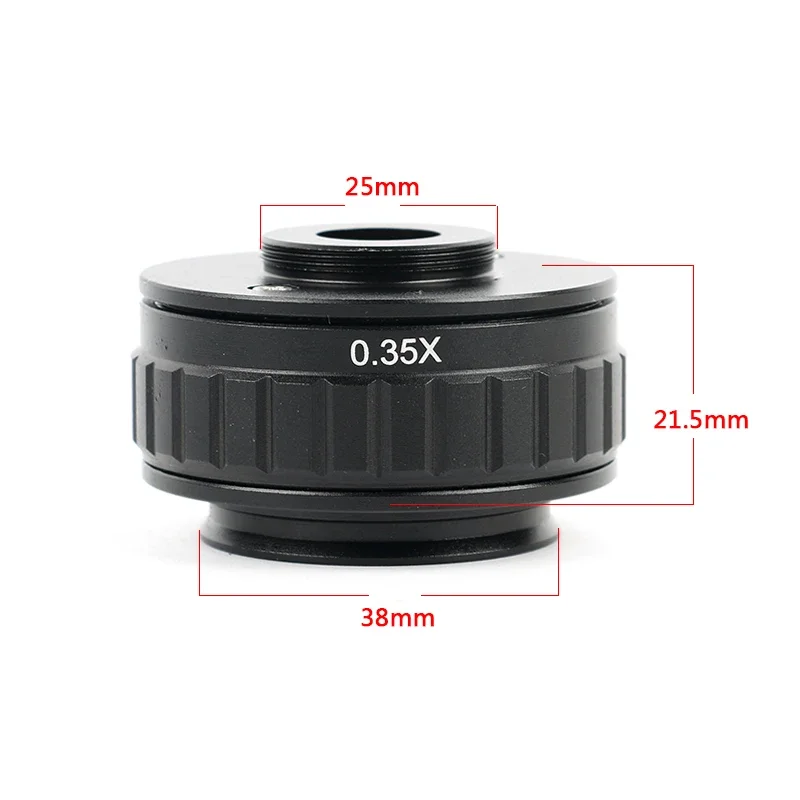 microscope adapter CTV 0.35X 0.5X 1X Focus Adjustable C Mount Adapter 38MM Ring for New Type Of Trinocular Stereo Microscope