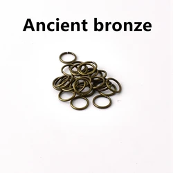 Assorted Single Loop Open Jump Rings for DIY Jewelry Crafts and Handmade Accessories (Antique Bronze)
