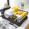 Dish Drying Rack for Kitchen Counter Large Dish Rack with Drainboard Rustproof Dish Drainer with Utensil Holder for Sink 1