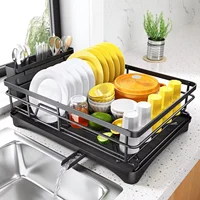 Dish Drying Rack for Kitchen Counter Large Dish Rack with Drainboard Rustproof Dish Drainer with Utensil Holder for Sink 1