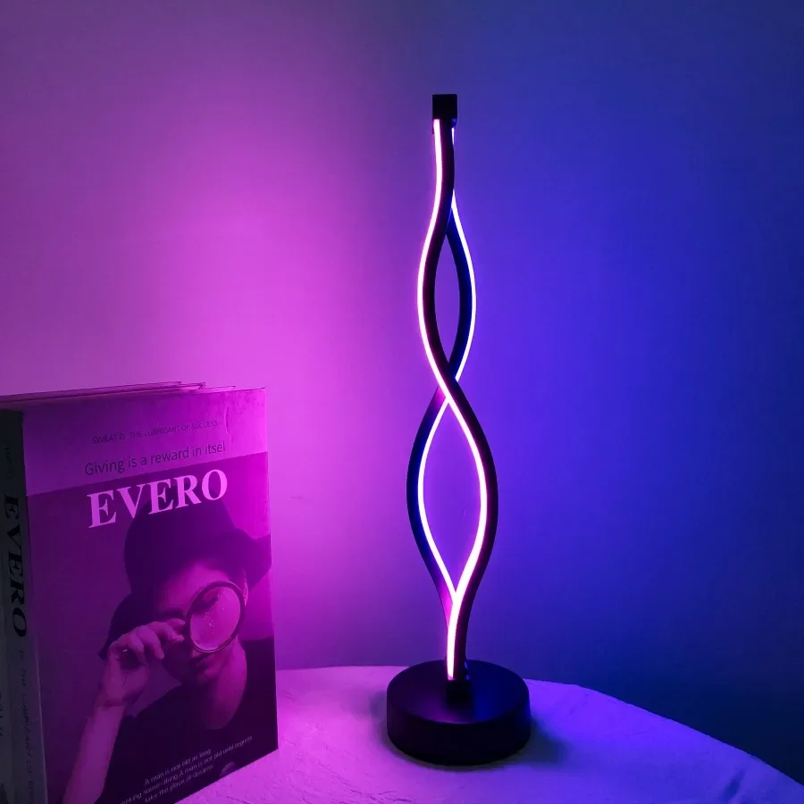 2 Color Adjustable Nordic Lamp Bedroom Bedside Lamp Minimalist Creative Personality Artistic Atmosphere Lamp ﻿for Bedroom