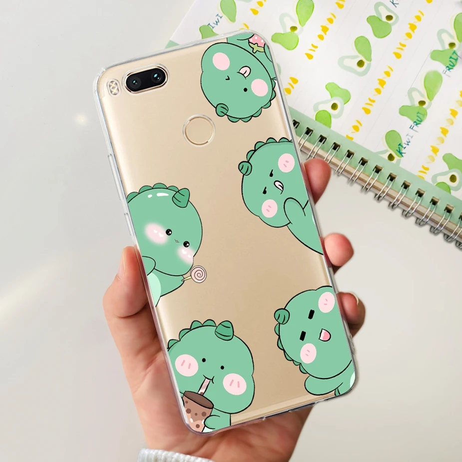 Stylish Painted Clear Silicone Soft Case - Fashionable Protection