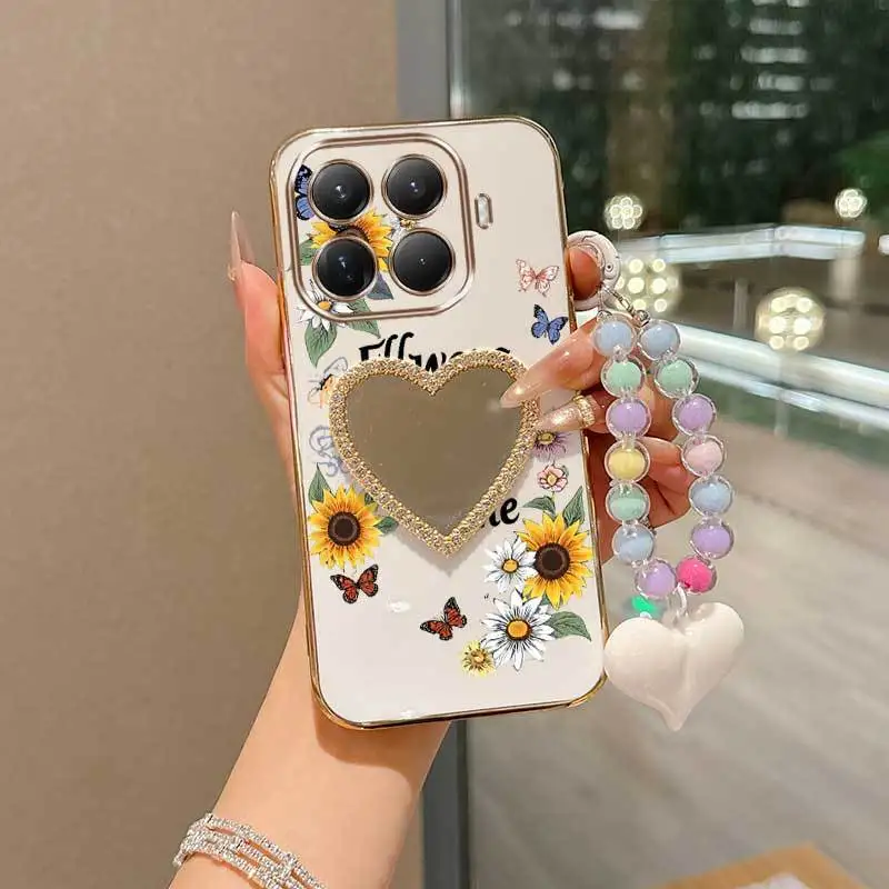 3-Piece Butterfly Fluttering Phone Accessory Set: Includes Case, Lanyard, and Stand