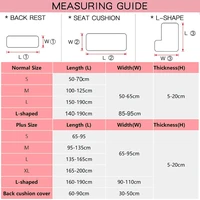 Super Velvet Sofa Cushion Cover Elastic Thick L Shape Corner Armchair Soft Sofa Slipcover Furniture Protector For Living Room 2