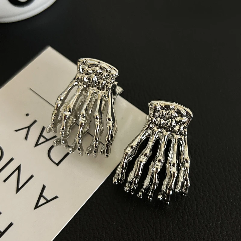 Skull Hairpin Golden Halloween Hair Accessories Hair Claws Girls Cute Styling Hair Clips Fashion Headwear Hair Crab Accessories
