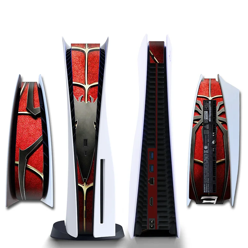 Iron Man Venom Side Sticker for Playstation 5 Digital Console Middle Part PS5 Host LED Lightbar Skin Sticker Decal Vinyl 