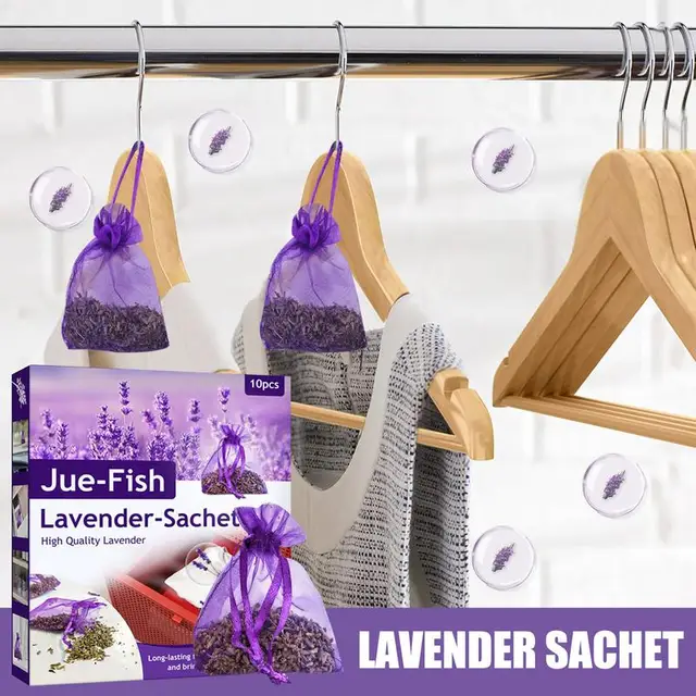 Levendula Táskák 10Db Szekrény Dezodoros Tasak Dezodor Fivátor Fiókokhoz És Szekrényekhez Friss Illatok Menyasszonyi Zuhany - Image 4