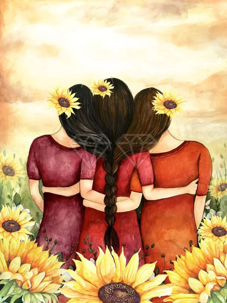 Liebe und Freundschaft, vorgedrucktes Kreuzstich-Stickset, Stricken, Basteln, Handarbeit, handgefertigtes Geschenk, Promotions, Raumdekoration – Detail 16