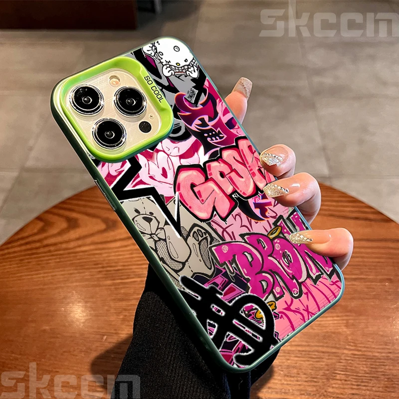 Street Classic Graffiti Print Shockproof Phone Case - Hard Cover Design