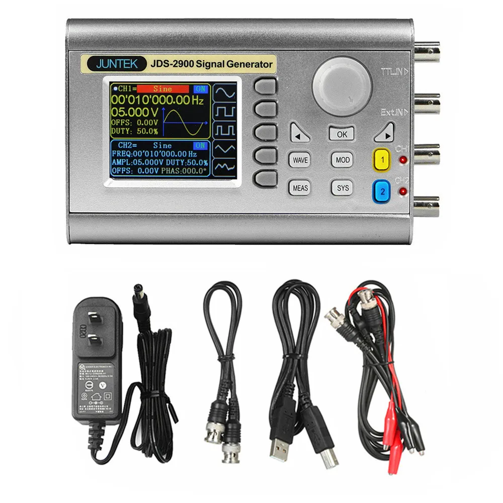 JDS2900 15/30/40/50/60MHz DDS Dual-CH  Function Signal Generator  Arbitrary Waveform Generator Source Frequency Counter 6