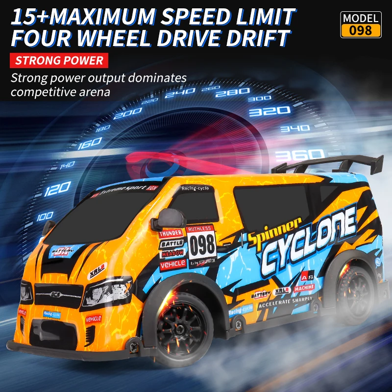 ZWN 2.4G RC CAR With Transparent PVC Body Radio Controlled Van Monster Trucks Freight Cars Model Toys for Boys Christmas Gift 3